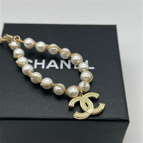 chanel watch chain bracelet|chanel pearl bracelet price.